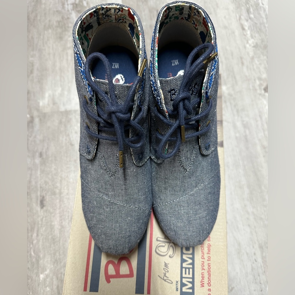 Skechers Blue Ankle Booties